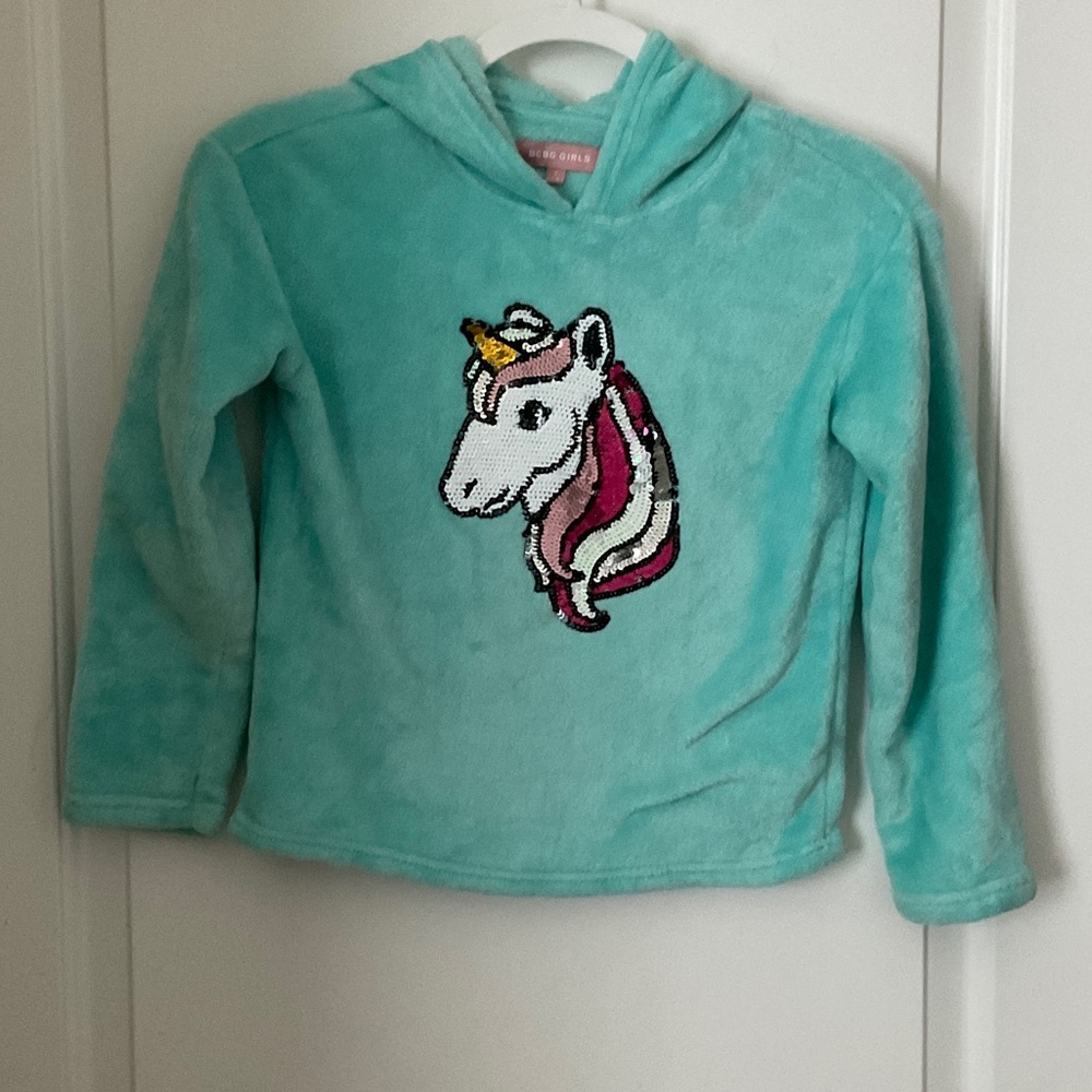 BCBGirls Teal Unicorn Hoodie